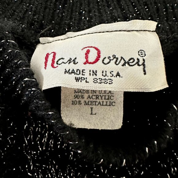 VTG Metallic Heart Sweater - Picture 2 of 10